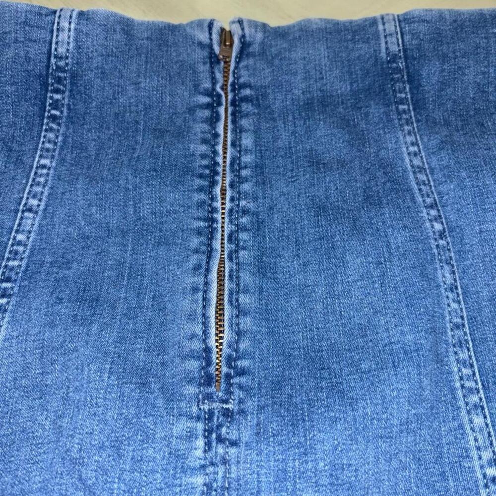 Free people blue denim mini - Picture 4 of 5